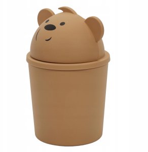 Mały kosz na śmieci w kształcie misia do pokoju dziecięcego, 1,5 l 4