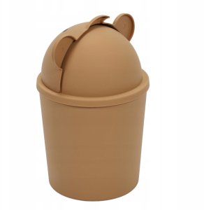 Mały kosz na śmieci w kształcie misia do pokoju dziecięcego, 1,5 l 5