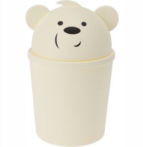 Mały kosz na śmieci w kształcie misia do pokoju dziecięcego, 1,5 l 1