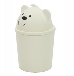 Mały kosz na śmieci w kształcie misia do pokoju dziecięcego, 1,5 l 4