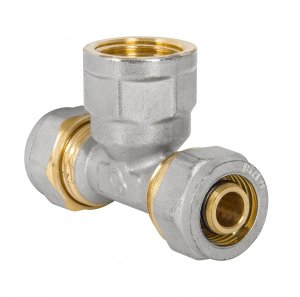 Diamond Diamond trójnik redukcyjny DZ, PEX-AL-PEX, mosiądz 1/2"x20x20 FTN-008.1/2X20X20.TD 3