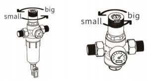 Herz filtr do wody zimnej z reduktorem ciśnienia DN 25 2301103 6