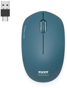 Port Designs 900545, Ambidextrous, Optical, RF Wireless, 1600 DPI, Blue 5