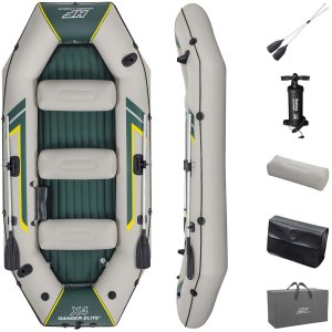 Bestway Hydro-Force Ranger Elite X4 Inflatable Raft Set 3.20 m, Rafting, Raft, Grey, 4 person(s), 500 kg, 2200 W 1