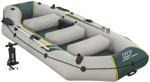 Bestway Hydro-Force Ranger Elite X4 Inflatable Raft Set 3.20 m, Rafting, Raft, Grey, 4 person(s), 500 kg, 2200 W 4