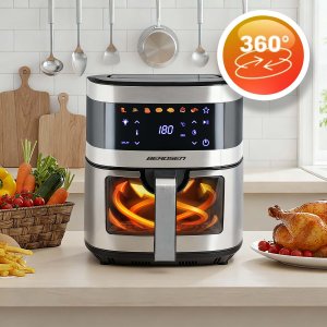 Frytkownica beztłuszczowa Berdsen Frytkownica beztłuszczowa Air fryer BD-656 srebrna 15