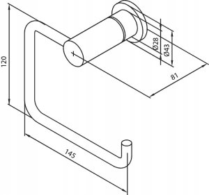 Damixa Toiletpapirholder børstet messing 2