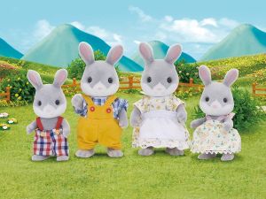 Figurka Epoch Sylvanian Families Rodzina szarych króliczków - 4030 3