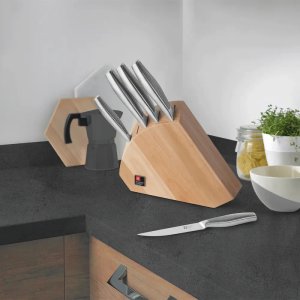 SENSE - 5 pc knife block - wood 3