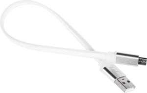 Kabel USB Green Cell micro USB, Płaski, 25cm (KAB32M) 2