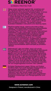 Screenor 16055, Apple, IPhone 15 Plus, Bump resistant, Dirt resistant, Scratch resistant, Shock resistant, Transparent, 1 pc(s) 3