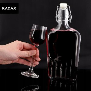 KADAX Butelki Szklane Do Nalewki Soku + Korek 0,5L 6szt 2