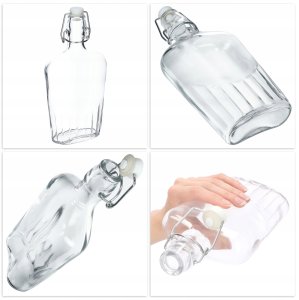 KADAX Butelki Szklane Do Nalewki Soku + Korek 0,5L 6szt 4