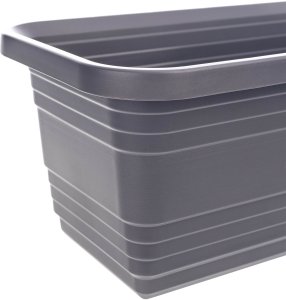 KADAX Skrzynka Balkonowa Doniczka Donica 60cm Antracyt Skrzynia Na Kwiaty 6
