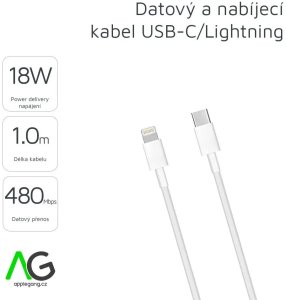 Kabel USB Vega USB-C - Lightning 1 m Biały 2