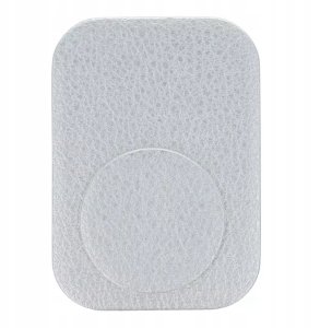 Blaszki do uchwytu magnetycznego skórzane srebrne 3