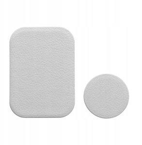 Blaszki do uchwytu magnetycznego skórzane srebrne 9