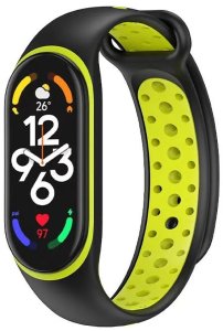 OEM Pasek silikonowy do XIAOMI Mi Band 5 / 6 / 7 zielony (05) 4