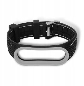 Braders Pasek z elastomeru LIFESTYLE do XIAOMI Mi Band 7 czarny (03) 3