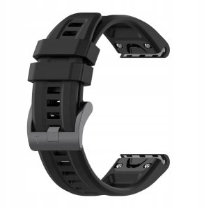 Pasek silikonowy do GARMIN FENIX 3 / 3HR / 5X / 6X / 6X Pro / 7X / 7X Pro czarny (9) 1