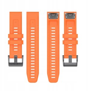 Pasek silikonowy do GARMIN FENIX 3 / 3HR / 5X / 6X / 6X Pro / 7X / 7X Pro pomarańcz (8) 3