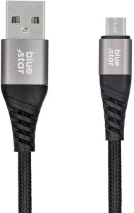 Kabel USB Blue Star USB-A - microUSB 1.2 m Czarny 2