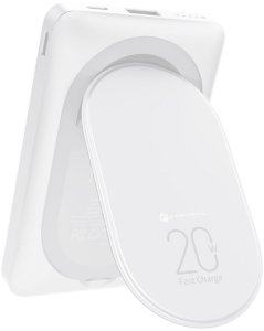 Powerbank zgodny z MagSafe Forcell F-Energy MagStand F10K2 QC3.0 PD 5A 20W 10000 mAh biały 2