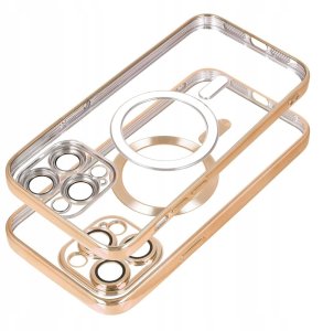 Futerał ELECTRO MAG COVER kompatybilny z MagSafe do SAMSUNG S24 złoty 1