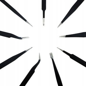 UF-TOOLS - Zestaw pincet ESD-9 (9szt.) 9