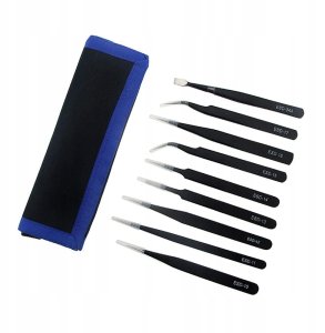 UF-TOOLS - Zestaw pincet ESD-9 (9szt.) 10