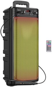Zestaw do karaoke bluetooth 2 x 10W 3h Hoco BS52 czarny 6