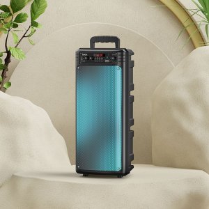 Zestaw do karaoke bluetooth 2 x 10W 3h Hoco BS52 czarny 7