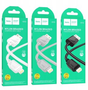 Kabel USB Hoco USB-A - Lightning 1 m Szary 3