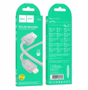 Kabel USB Hoco USB-A - Lightning 1 m Szary 4