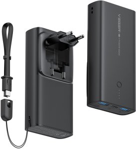 VEGER powerbank 10000 mAh PD QC3.0 20W ACE100 (W1146) czarny 1