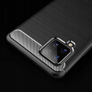 Hurtel Carbon Case elastyczne etui pokrowiec Samsung Galaxy A42 5G niebieski 2