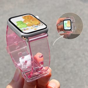 Pasek silikonowy bransoleta bransoletka Strap Light do zegarka Apple Watch 42 / 44 mm - fioletowy 2