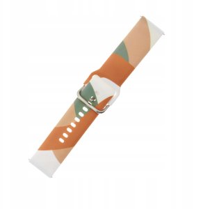 Pasek Strap Moro do Samsung Galaxy Watch 40 / 41 / 42 / 43 / 44 mm silikonowa bransoletka opaska do zegarka - wzór 3 2