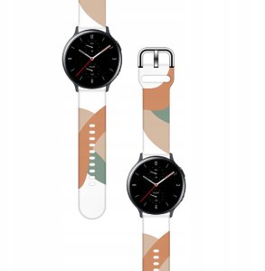 Pasek Strap Moro do Samsung Galaxy Watch 40 / 41 / 42 / 43 / 44 mm silikonowa bransoletka opaska do zegarka - wzór 3 3