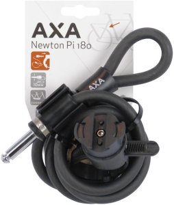 AXA Newton NT-180 Plug-in cable Mat black, AXA Newton Plug in offers an  extra barrier against bike theft and  can be used in combination with the 2
