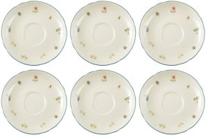 Spodki porcelanowe 15 cm  zestaw 6 sztuk SELTMANN Streublume z kolekcji Marie-Luise 1