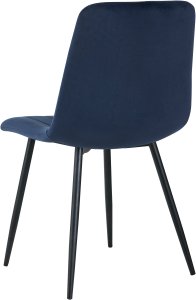 Krzesło tapicerowane Nova granatowe  nowoczesne do salonu i jadalni 3