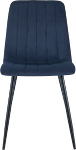 Krzesło tapicerowane Nova granatowe  nowoczesne do salonu i jadalni 4