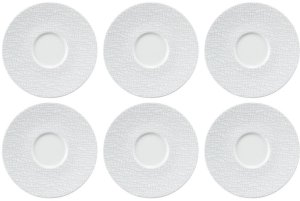Porcelanowe spodki 16,5 cm  zestaw 6 sztuk SELTMANN Elegant Grey z kolekcji Life Fashion 1
