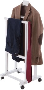 Wieszak do sypialni ARREDAMENTI MIRANO  Biały, stojak 105x46 cm 3