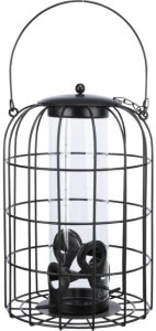 TRIXIE Food Dispenser, Hanging, Black, Metal, Plastic, 0.95 L, 170 mm, 260 mm 2
