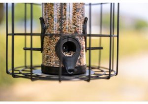 TRIXIE Food Dispenser, Hanging, Black, Metal, Plastic, 0.95 L, 170 mm, 260 mm 3