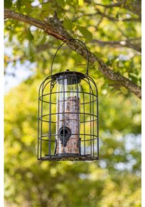 TRIXIE Food Dispenser, Hanging, Black, Metal, Plastic, 0.95 L, 170 mm, 260 mm 4