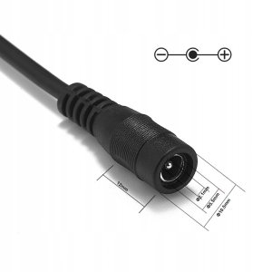 Przedłużacz Zasilania DC 10m 5.5/2.1mm 2