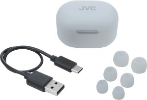 JVC Active Noise Cancelling TWS White, True Wireless Stereo (TWS), 20 - 20000 Hz, Calls/Music, 8.4 g, Headset, White 7